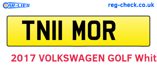 TN11MOR are the vehicle registration plates.