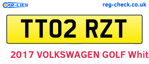 TT02RZT are the vehicle registration plates.