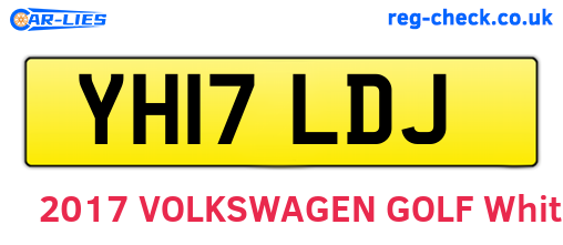 YH17LDJ are the vehicle registration plates.