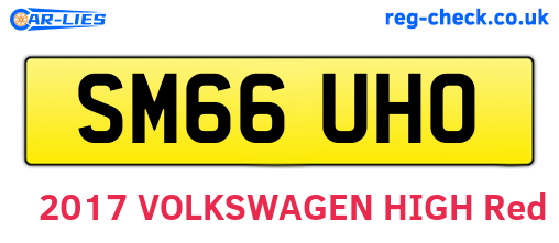 SM66UHO are the vehicle registration plates.
