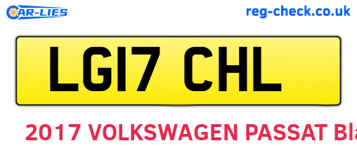 LG17CHL are the vehicle registration plates.
