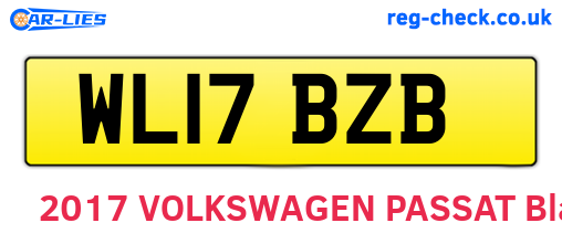 WL17BZB are the vehicle registration plates.