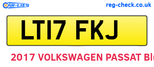 LT17FKJ are the vehicle registration plates.