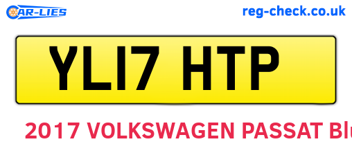 YL17HTP are the vehicle registration plates.