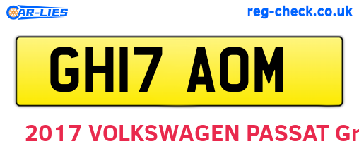 GH17AOM are the vehicle registration plates.