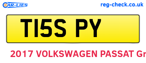 T15SPY are the vehicle registration plates.