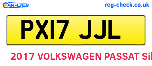 PX17JJL are the vehicle registration plates.