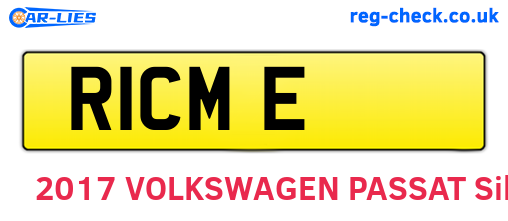 R1CME are the vehicle registration plates.