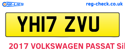 YH17ZVU are the vehicle registration plates.