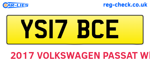 YS17BCE are the vehicle registration plates.