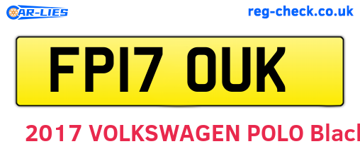 FP17OUK are the vehicle registration plates.