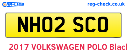 NH02SCO are the vehicle registration plates.