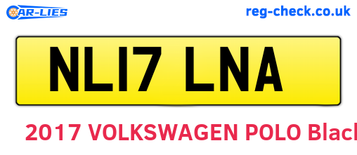 NL17LNA are the vehicle registration plates.