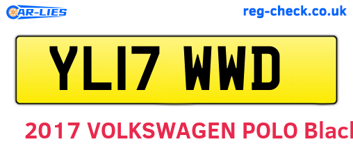 YL17WWD are the vehicle registration plates.