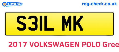 S31LMK are the vehicle registration plates.