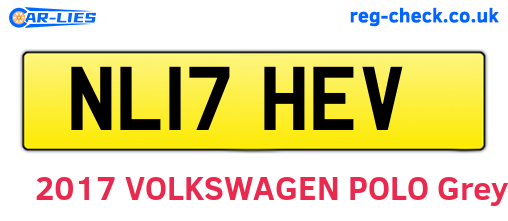 NL17HEV are the vehicle registration plates.