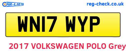 WN17WYP are the vehicle registration plates.