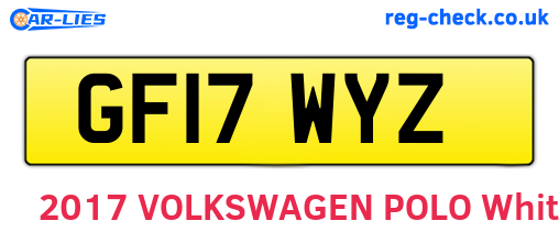 GF17WYZ are the vehicle registration plates.