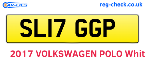 SL17GGP are the vehicle registration plates.