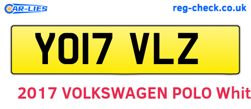 YO17VLZ are the vehicle registration plates.