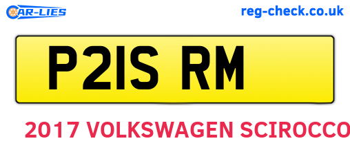 P21SRM are the vehicle registration plates.