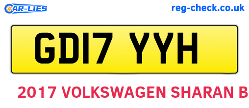 GD17YYH are the vehicle registration plates.