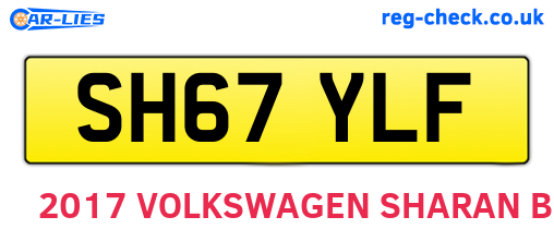 SH67YLF are the vehicle registration plates.