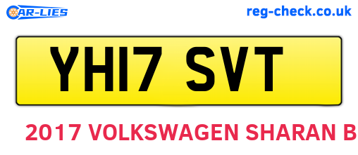 YH17SVT are the vehicle registration plates.