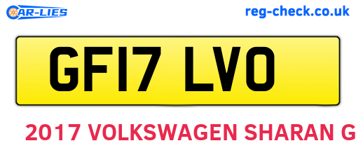 GF17LVO are the vehicle registration plates.