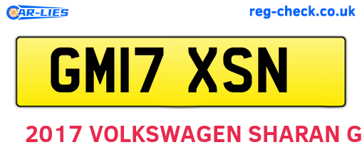 GM17XSN are the vehicle registration plates.