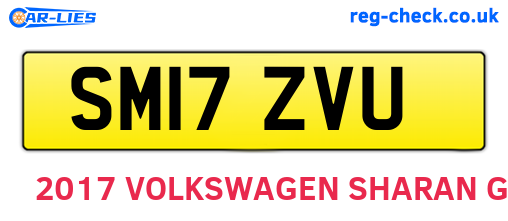 SM17ZVU are the vehicle registration plates.