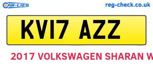 KV17AZZ are the vehicle registration plates.