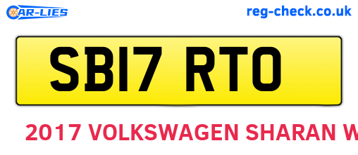 SB17RTO are the vehicle registration plates.