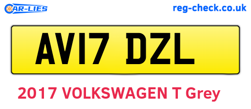 AV17DZL are the vehicle registration plates.