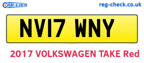 NV17WNY are the vehicle registration plates.