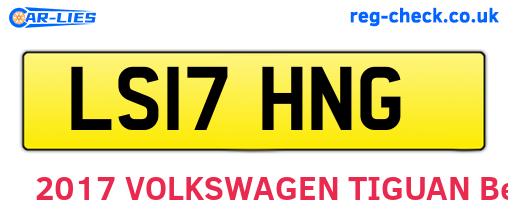 LS17HNG are the vehicle registration plates.