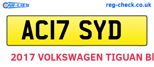 AC17SYD are the vehicle registration plates.