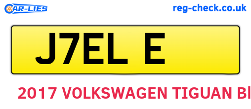 J7ELE are the vehicle registration plates.