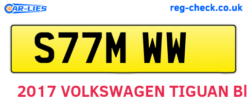S77MWW are the vehicle registration plates.