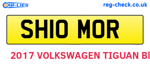 SH10MOR are the vehicle registration plates.