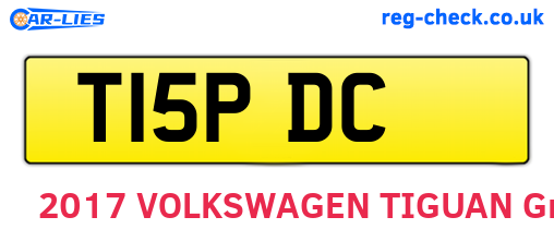T15PDC are the vehicle registration plates.