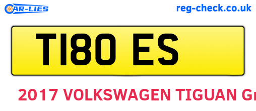 T18OES are the vehicle registration plates.