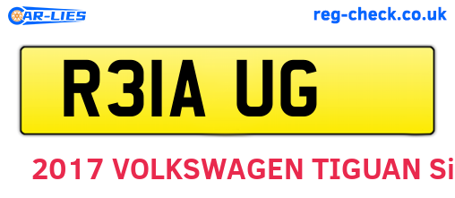 R31AUG are the vehicle registration plates.