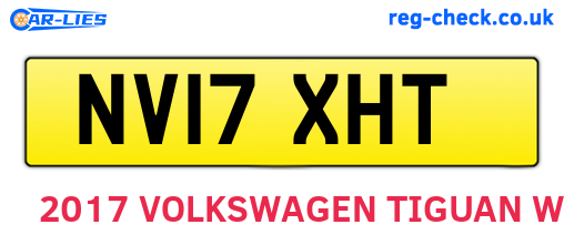 NV17XHT are the vehicle registration plates.