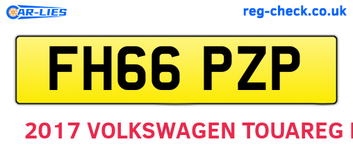 FH66PZP are the vehicle registration plates.