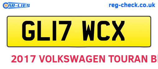 GL17WCX are the vehicle registration plates.