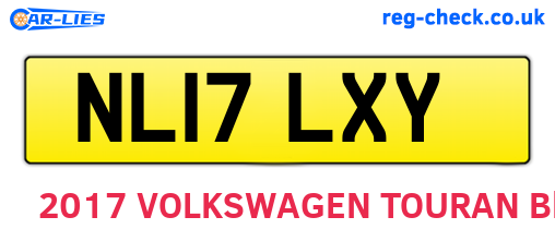 NL17LXY are the vehicle registration plates.