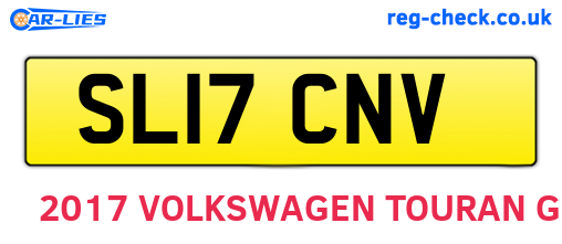 SL17CNV are the vehicle registration plates.