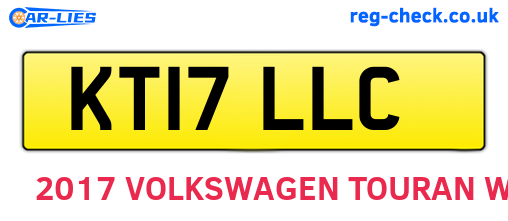 KT17LLC are the vehicle registration plates.