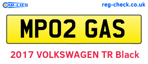 MP02GAS are the vehicle registration plates.